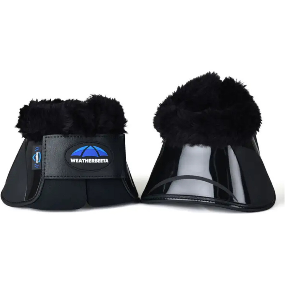 2025 WeatherBeeta Tough-Tec Impact Fleece Trim Bell Boots 1027528 - Black / Black